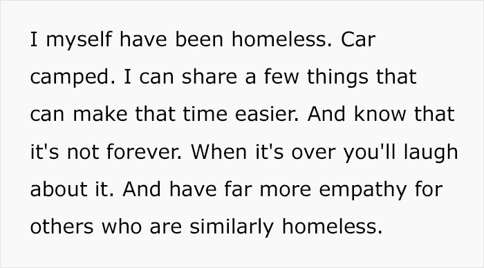 Person Shares 21 Tips On How To Prepare For Being Homeless In America Person Shares 21 Tips On How To Prepare For Being Homeless In America