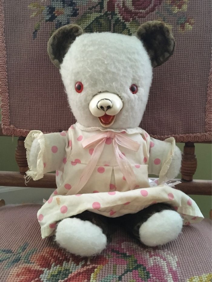 My Panda Named Pammy. My Mother Reupholstered Pammy's Face At Least Once