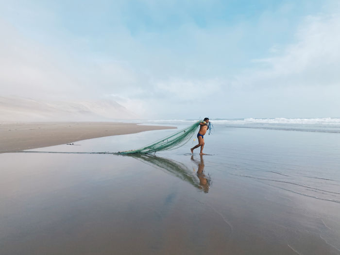 Series: Second Place, 'Lonely Fishermen', Pico, Peru By Peng Hao