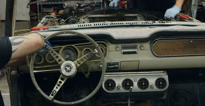 Jason Momoa Restores His Wife's 1965 Mustang, Her First Car When She Was 17