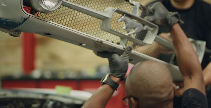 Jason Momoa Restores His Wife's 1965 Mustang, Her First Car When She Was 17