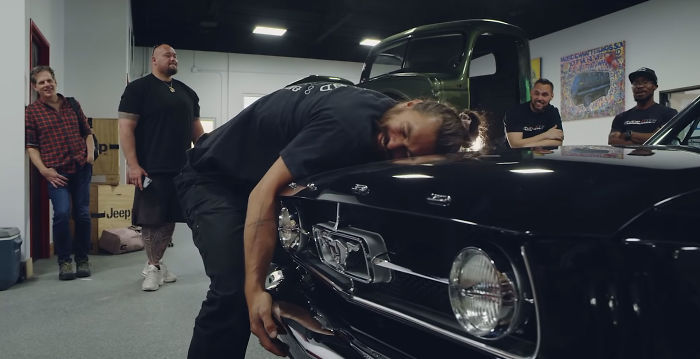 Jason Momoa Restores His Wife's 1965 Mustang, Her First Car When She Was 17 Jason Momoa Restores His Wife's 1965 Mustang, Her First Car When She Was 17
