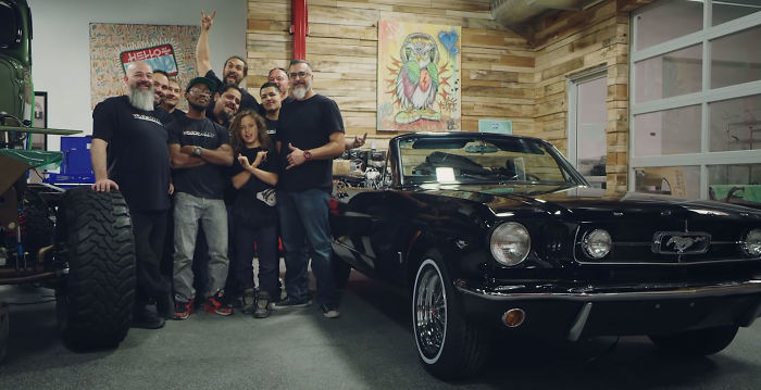 Jason Momoa Restores His Wife's 1965 Mustang, Her First Car When She Was 17 Jason Momoa Restores His Wife's 1965 Mustang, Her First Car When She Was 17