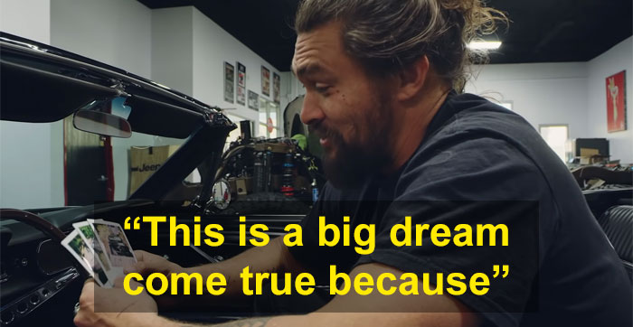 Jason Momoa Restores His Wife's 1965 Mustang, Her First Car When She Was 17