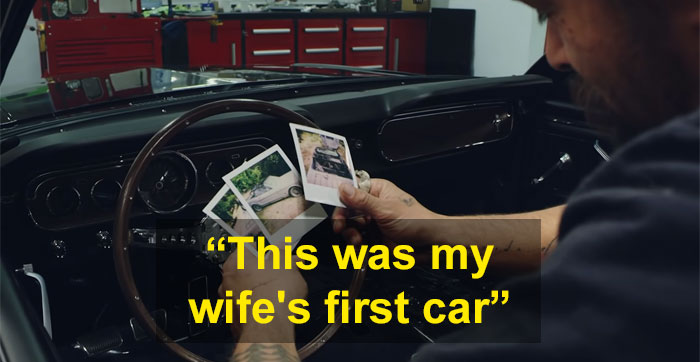 Jason Momoa Restores His Wife's 1965 Mustang, Her First Car When She Was 17