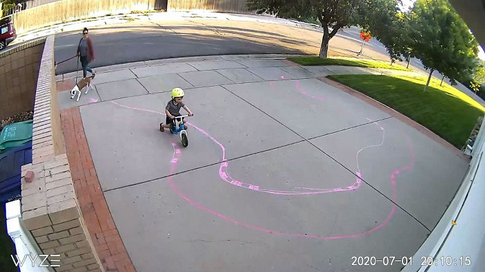 Guy’s Security Cam Catches Neighbor Kid Tearing It Up On His Driveway, He Decides To Do Something About It Guy’s Security Cam Catches Neighbor Kid Tearing It Up On His Driveway, He Decides To Do Something About It