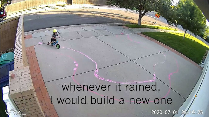 Guy&rsquo;s Security Cam Catches Neighbor Kid Tearing It Up On His Driveway, He Decides To Do Something About It