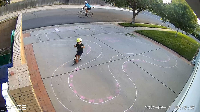 Guy’s Security Cam Catches Neighbor Kid Tearing It Up On His Driveway, He Decides To Do Something About It Guy’s Security Cam Catches Neighbor Kid Tearing It Up On His Driveway, He Decides To Do Something About It