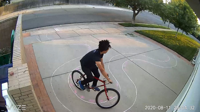 Guy’s Security Cam Catches Neighbor Kid Tearing It Up On His Driveway, He Decides To Do Something About It Guy’s Security Cam Catches Neighbor Kid Tearing It Up On His Driveway, He Decides To Do Something About It