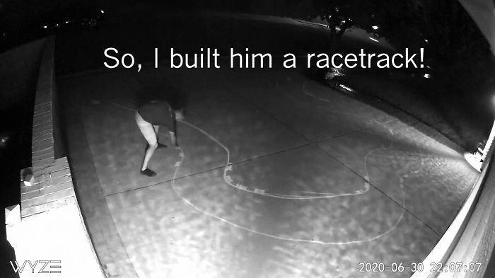 Guy&rsquo;s Security Cam Catches Neighbor Kid Tearing It Up On His Driveway, He Decides To Do Something About It