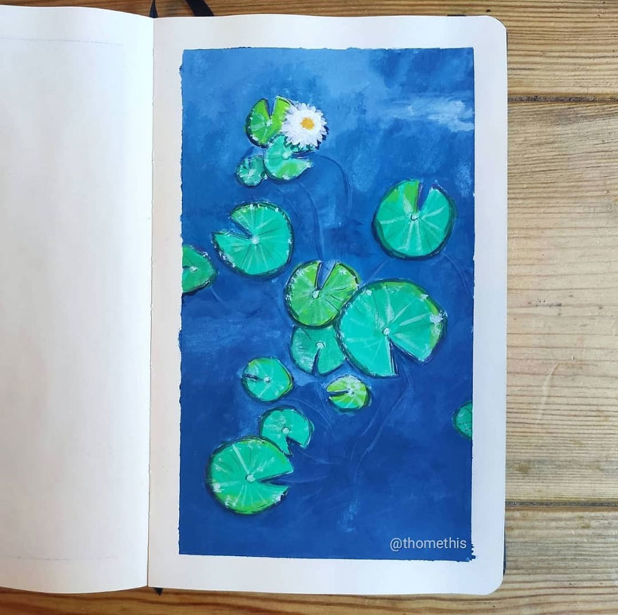 Painting-100-Days-Challenge-With-Gouache-Thomethis