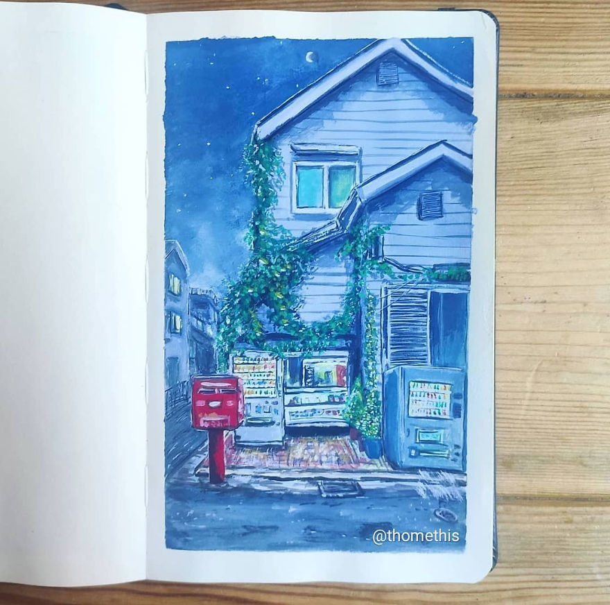 Painting-100-Days-Challenge-With-Gouache-Thomethis