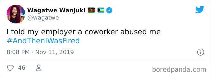 And Then I Was Fired Hashtag