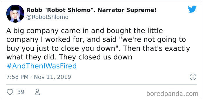 And Then I Was Fired Hashtag