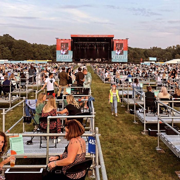 The UK's First Socially Distanced Concert Shows The Possible New Reality Of Concerts The UK's First Socially Distanced Concert Shows The Possible New Reality Of Concerts