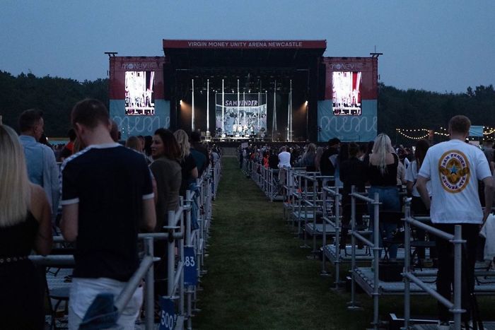 The UK's First Socially Distanced Concert Shows The Possible New Reality Of Concerts