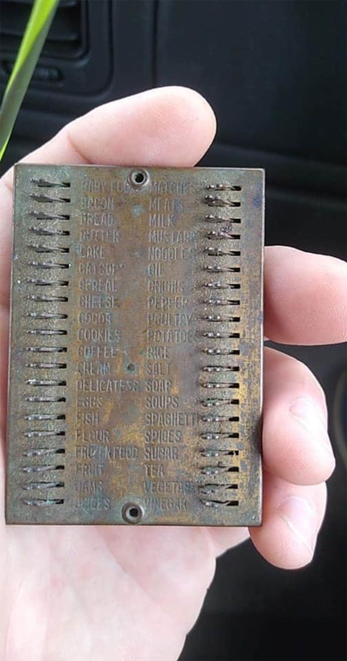 So My Fiancé Found This At His Grandmothers Home In Louisiana. A Vintage Shopping List, Super Super Cool. Thought I’d Share A Awesome Find