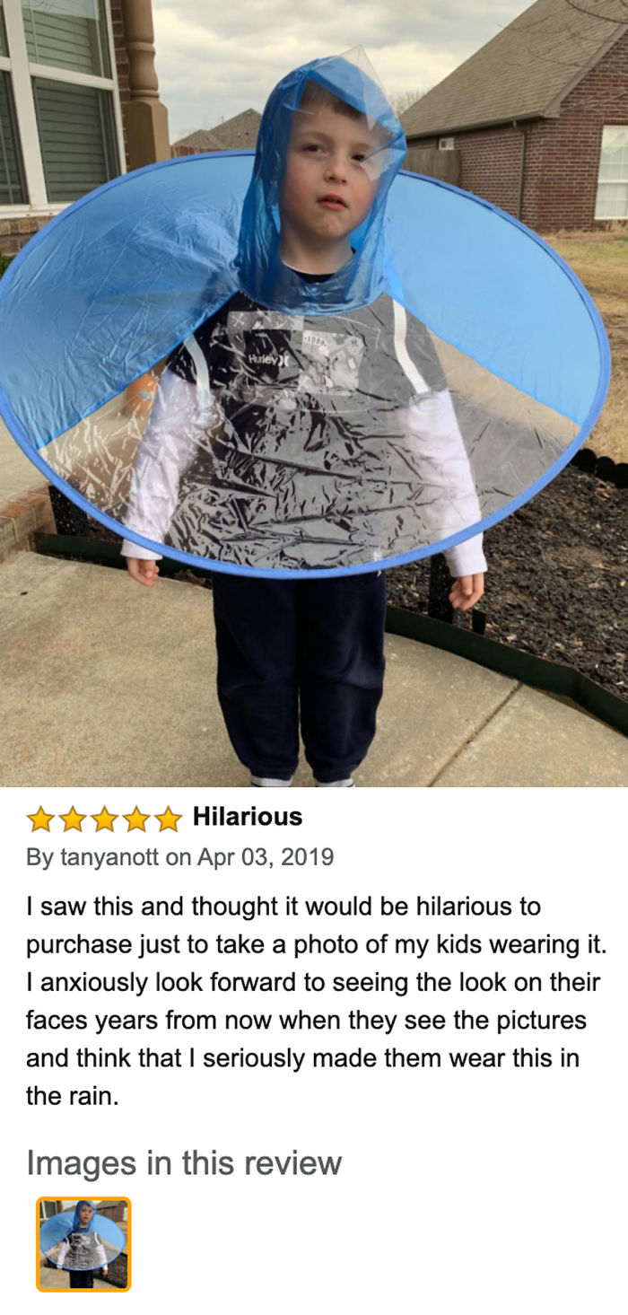 I Feel Like There Are Better Ways To Protect Yourself From The Rain. But, Maybe Not