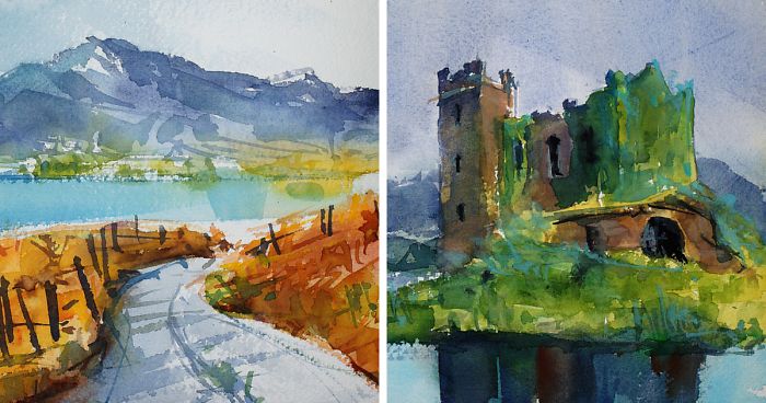 After A Trip To Ireland, I Decided To Paint Its Stunning Landscapes (34 Pics)