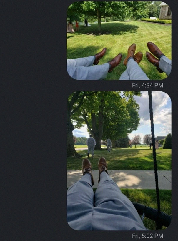 Guy Lends His Friend These Wedding-Appropriate Shoes, Hilarity Ensues Guy Lends His Friend These Wedding-Appropriate Shoes, Hilarity Ensues
