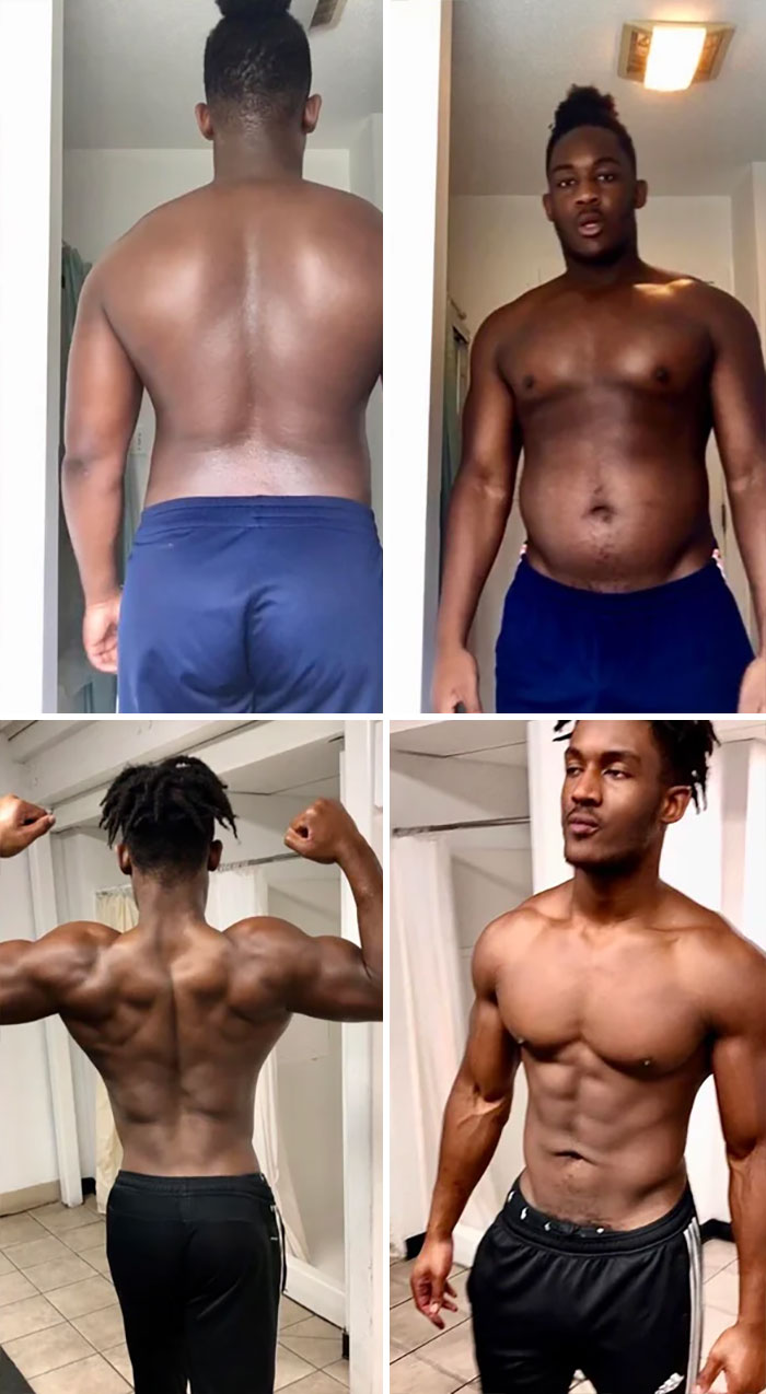 No Junk Food, Healthy Diet And My Regular Workout Regimen ( 1 Year)