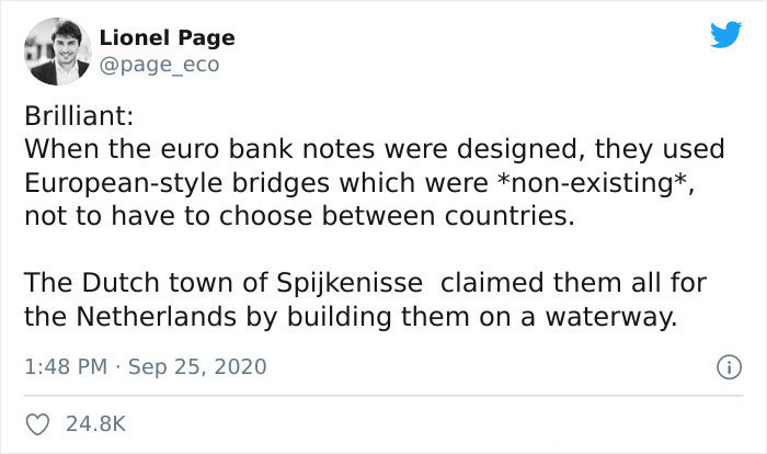 Euros Bills Were Intentionally Drawn Not To Represent Real Bridges, So This Guy Built Them One By One On This River