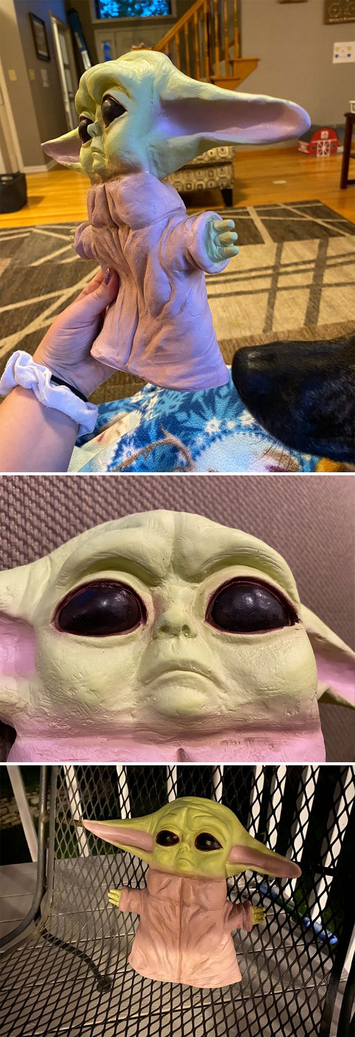 Saved This Totally Legit “Plush Animatronic Baby Yoda” From The Trash Bin At My Brother’s House