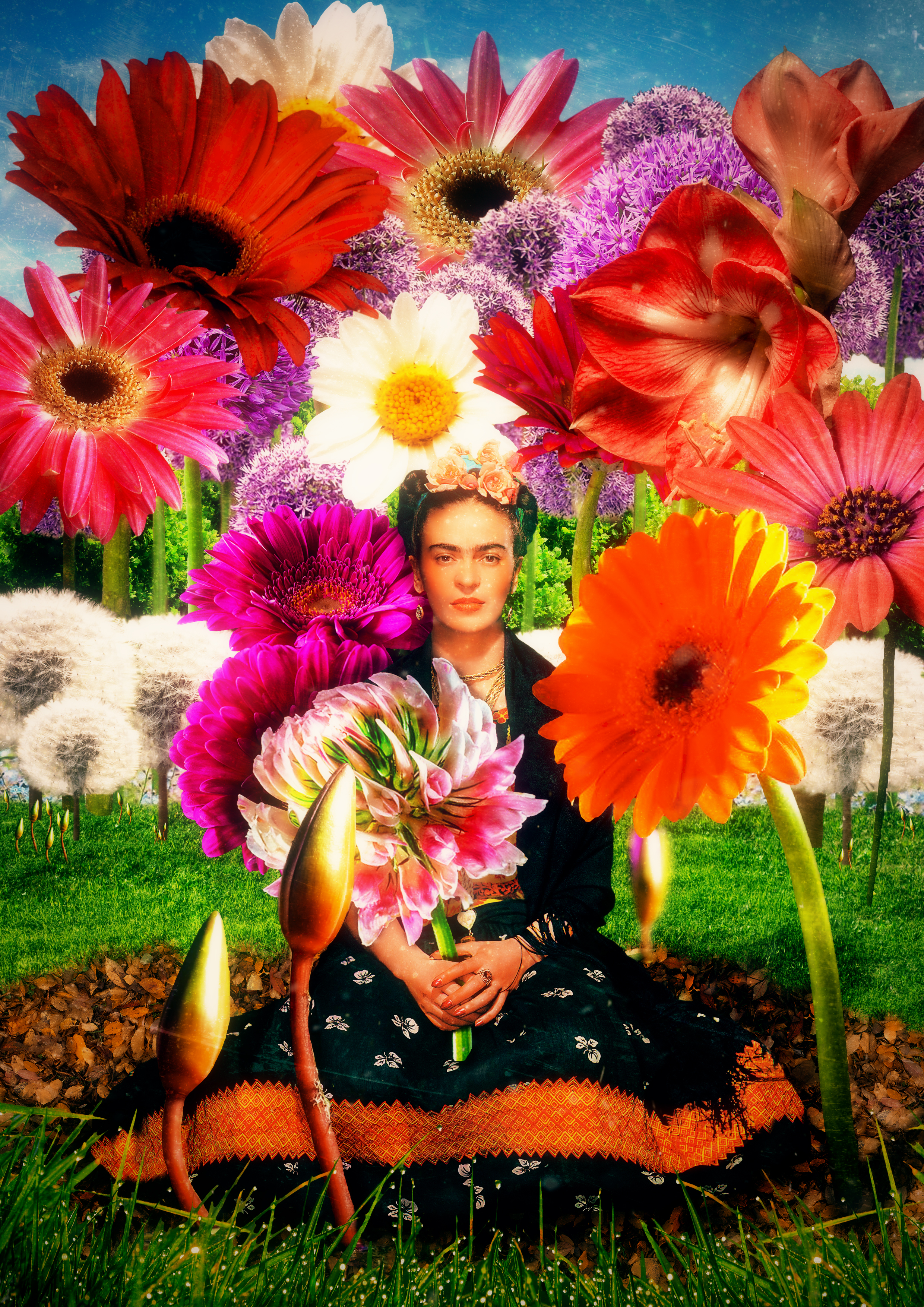 Frida Kahlo’s Flower Garden
– Photo Art By Zouan Kourtis