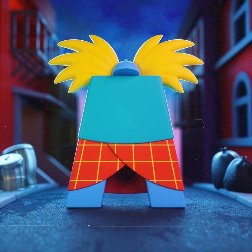 This Artist Illustrated The Alphabet Using Cartoon Characters (26 Pics)