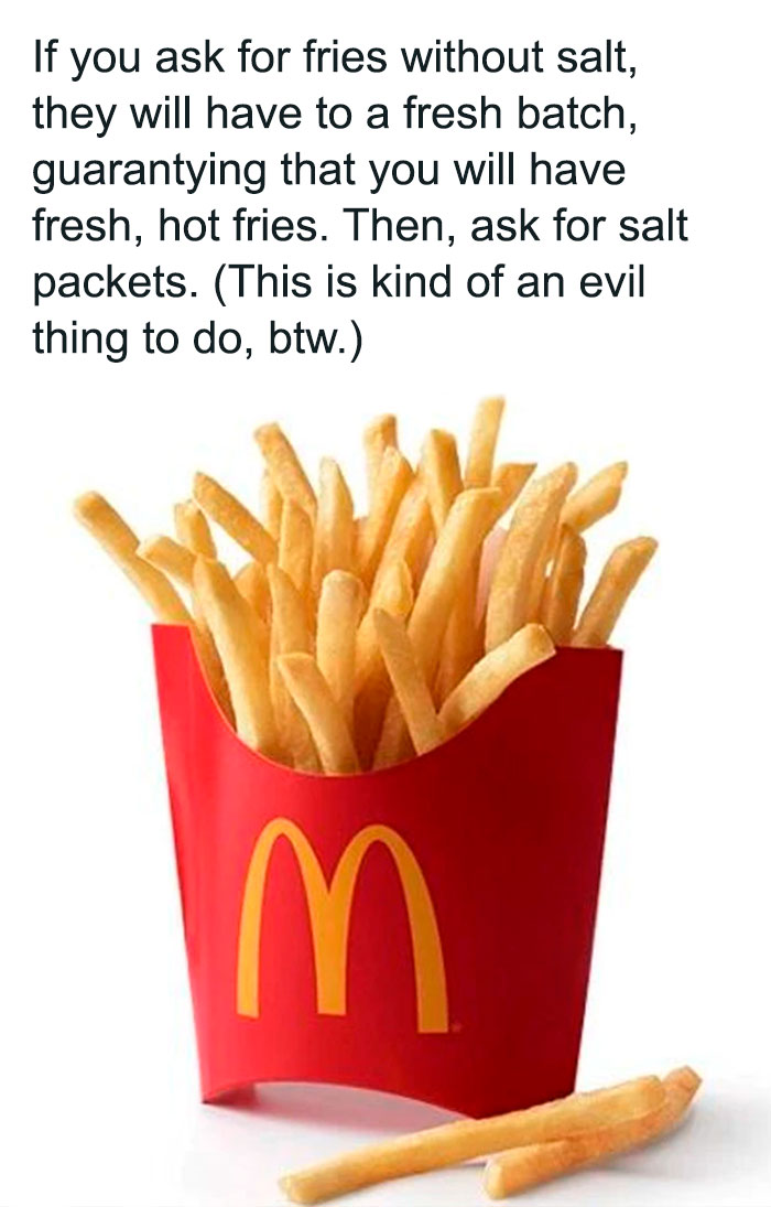 This Isn't Very Nice To Do, But Cold Fries Are Icky