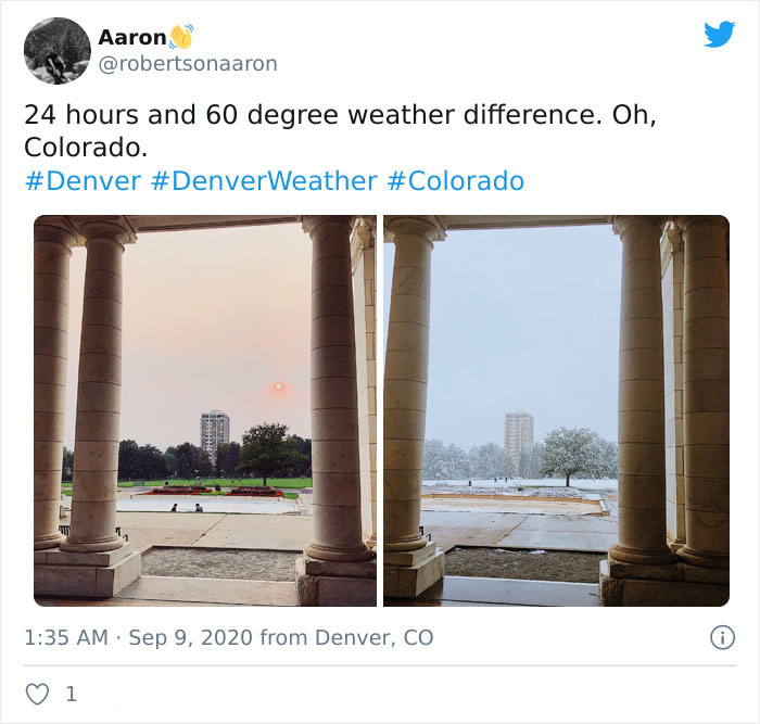 Snow Falls In Colorado Just 48 Hours After A Record Heatwave And It Proves Nothing Is Impossible In 2020 Snow Falls In Colorado Just 48 Hours After A Record Heatwave And It Proves Nothing Is Impossible In 2020