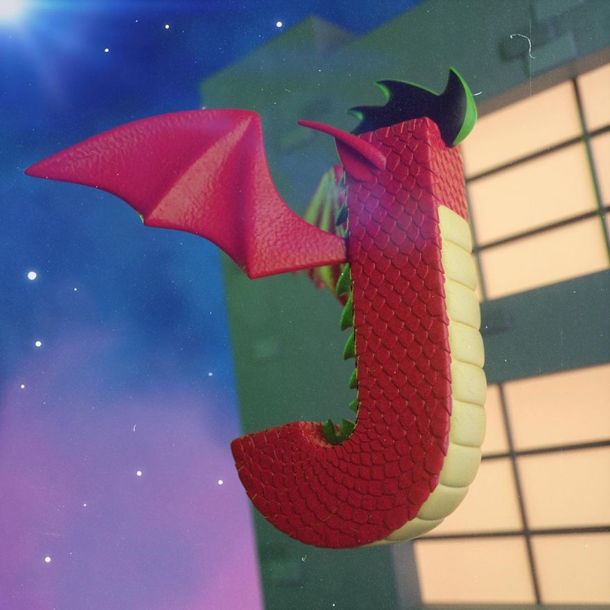 This Artist Illustrated The Alphabet Using Cartoon Characters (26 Pics)