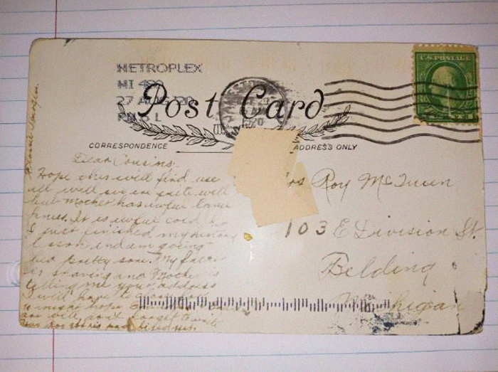 Michigan Resident Receives A Postcard That Was Sent 100 Years Ago