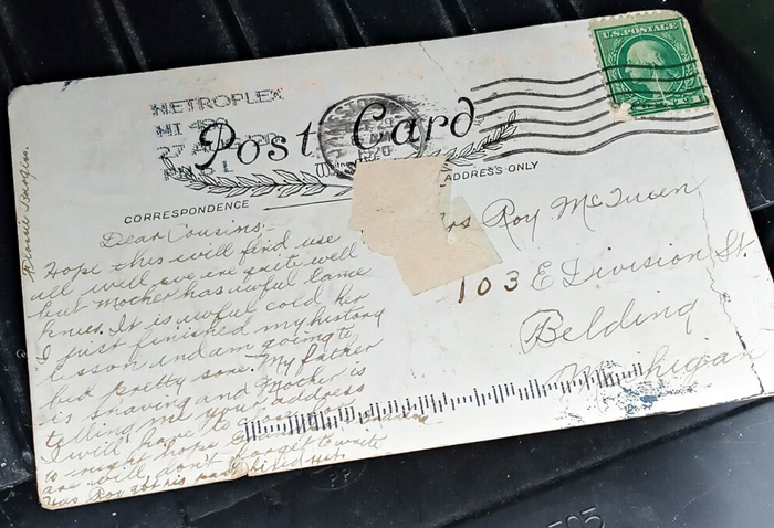 Michigan Resident Receives A Postcard That Was Sent 100 Years Ago Michigan Resident Receives A Postcard That Was Sent 100 Years Ago