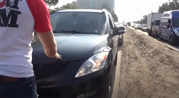 &lsquo;Stop A Douchebag' Movement Plasters Huge Stickers On Cars To Stop Arrogant Traffic Rule Violators