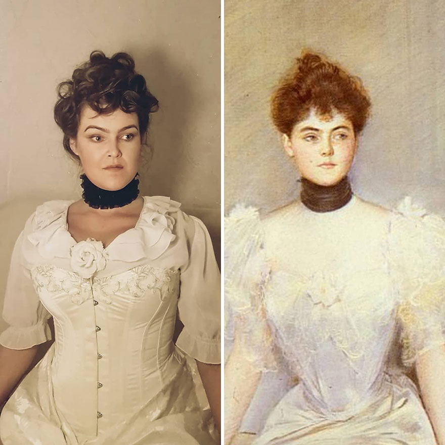 Paul Cesar Helleu "Portrait Of Lady With A Fan" (~1900)