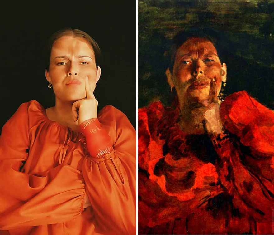 Filipp Malyavin "Peasant With Red Scarf" (1905)