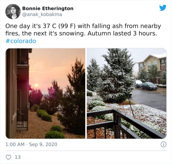 Snow Falls In Colorado Just 48 Hours After A Record Heatwave And It Proves Nothing Is Impossible In 2020 Snow Falls In Colorado Just 48 Hours After A Record Heatwave And It Proves Nothing Is Impossible In 2020