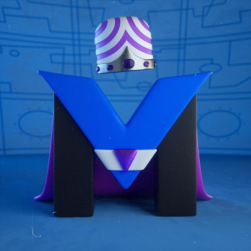 This Artist Illustrated The Alphabet Using Cartoon Characters (26 Pics)