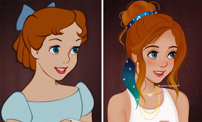 Artist Reimagines Disney Characters As Modern Day Women And Men, People Love It Artist Reimagines Disney Characters As Modern Day Women And Men, People Love It