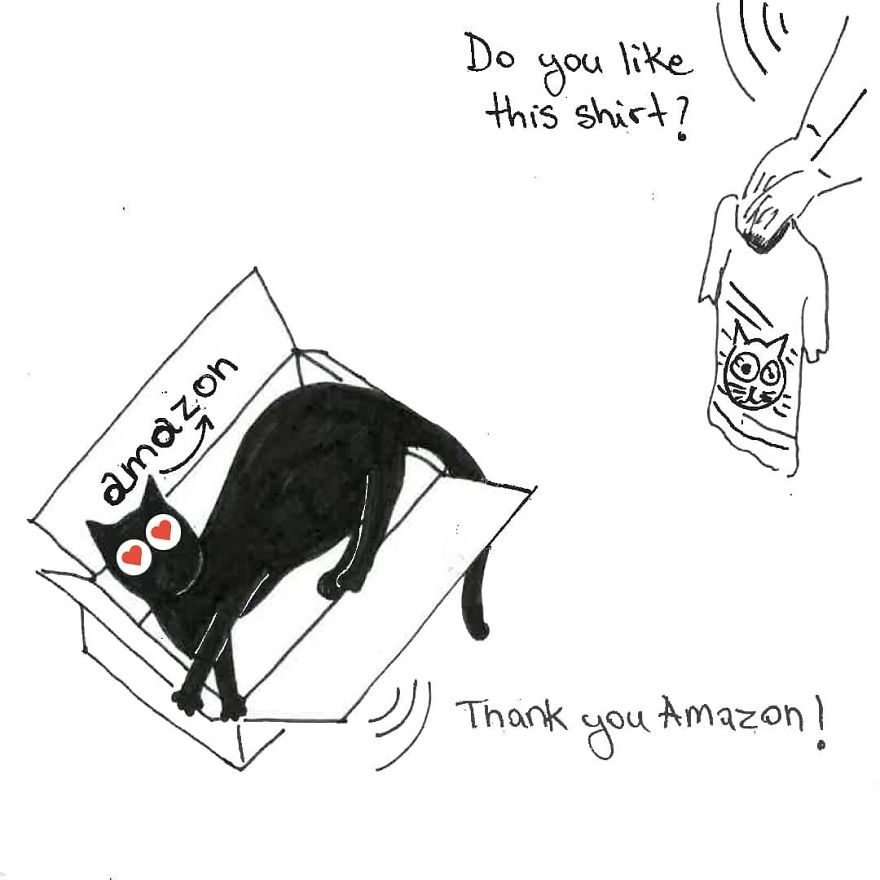 Owner Illustrates The Boring Days His Cat Lived In Quarantine In Fun Comics