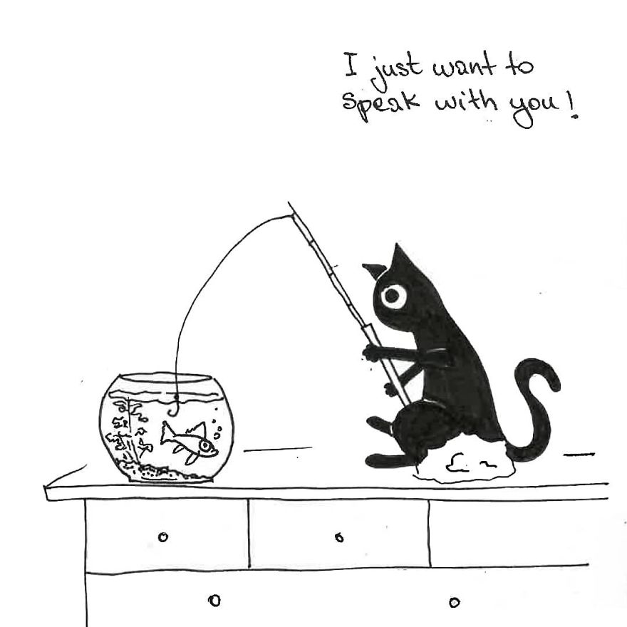 Owner Illustrates The Boring Days His Cat Lived In Quarantine In Fun Comics