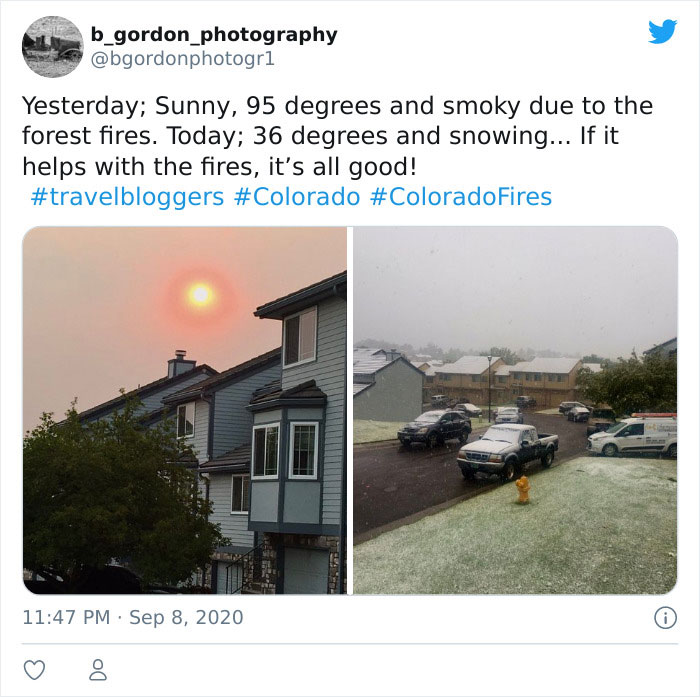 Snow Falls In Colorado Just 48 Hours After A Record Heatwave And It Proves Nothing Is Impossible In 2020 Snow Falls In Colorado Just 48 Hours After A Record Heatwave And It Proves Nothing Is Impossible In 2020
