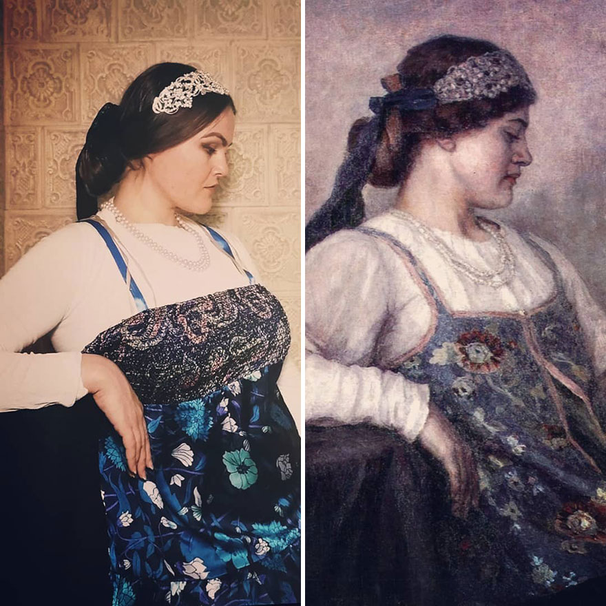 Vasily Ivanovich Surikov "Portrait Of NF Matveeva" (1909)