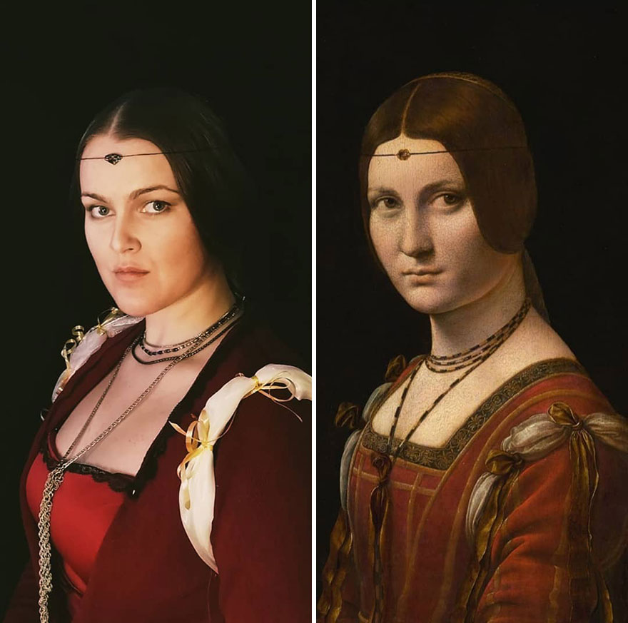 Leonardo Da Vinci "La Belle Ferronnière" (1490)