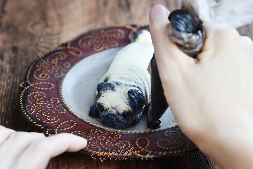 For Mid-Autumn Festival, We Made These Puppy Cakes For Our Daughter Instead Of Traditional Ones For Mid-Autumn Festival, We Made These Puppy Cakes For Our Daughter Instead Of Traditional Ones