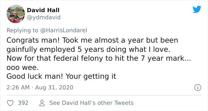 Ex-Prisoner Gets Employed 10 Days After His Release From Prison, Turns Out It's Hard To Pull It Off As Explained By Other Ex-Prisoners Ex-Prisoner Gets Employed 10 Days After His Release From Prison, Turns Out It's Hard To Pull It Off As Explained By Other Ex-Prisoners