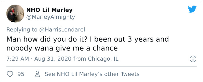 Ex-Prisoner Gets Employed 10 Days After His Release From Prison, Turns Out It's Hard To Pull It Off As Explained By Other Ex-Prisoners