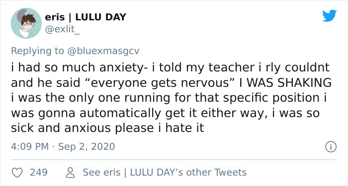 Twitter User Says Teachers Shouldn&rsquo;t Force Anxious Students To Present In Front Of The Class, Sparks A Heated Discussion