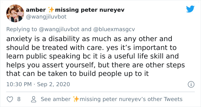 Twitter User Says Teachers Shouldn’t Force Anxious Students To Present In Front Of The Class, Sparks A Heated Discussion Twitter User Says Teachers Shouldn’t Force Anxious Students To Present In Front Of The Class, Sparks A Heated Discussion